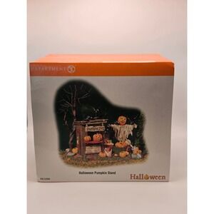 Department 56 Halloween Pumpkin Stand Village Accessory 56.52956 Scarecrow Box